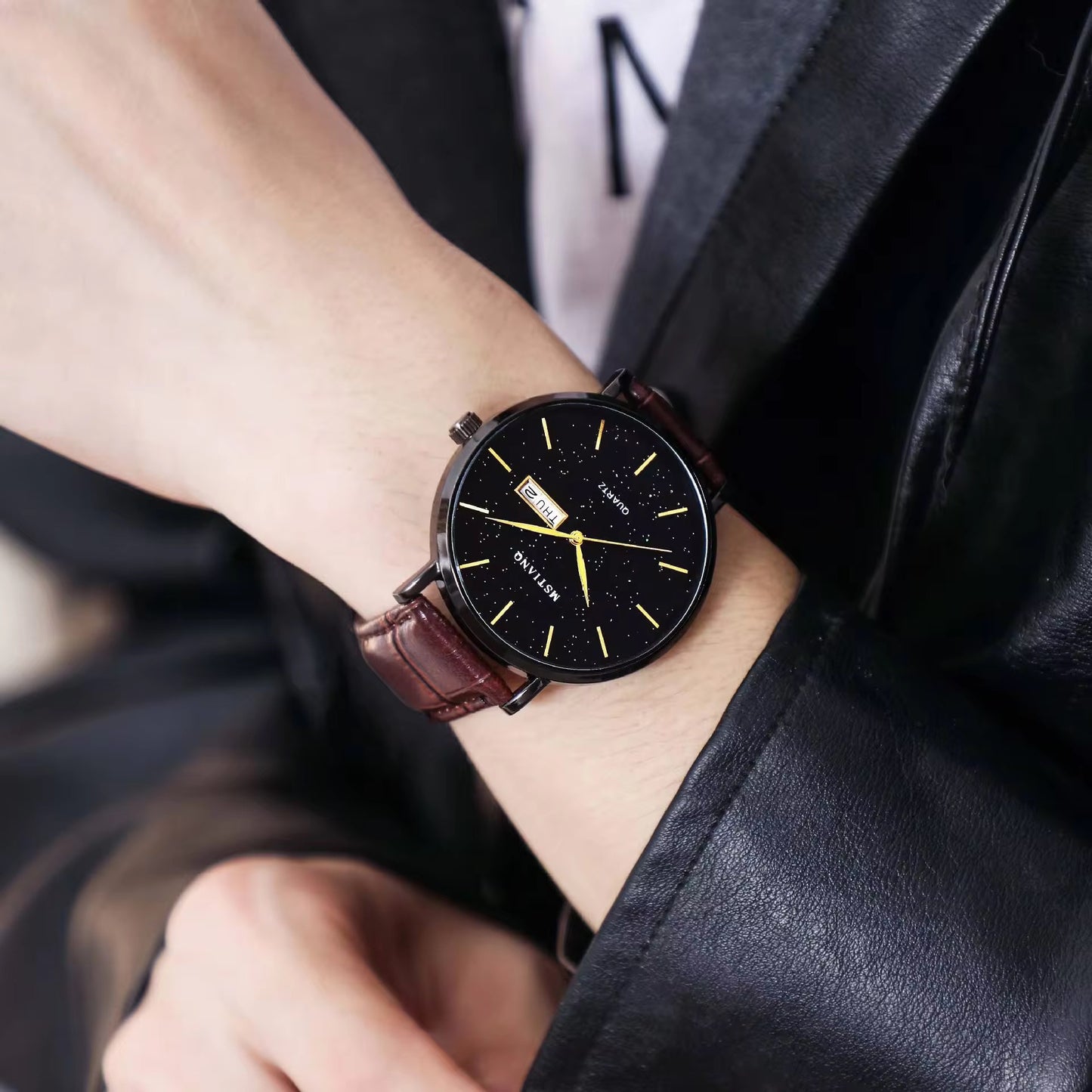 ⌚ Montre Homme MSTIANQ – Élégance Classique &amp; Confort